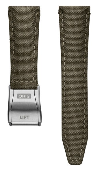 Ремешок для часов ORIS из кожи с текстильной обработкой, зелёный, с клипсой Кожаные ремешки - стильные, надёжные и долговечные, способные составить достойную пару часам со стальным корпусом или часам из титана. Аксессуары из кожи не рекомендуется использовать в воде. У нас присутствуют только высококачественные материалы и оригинальный товар от производителя.